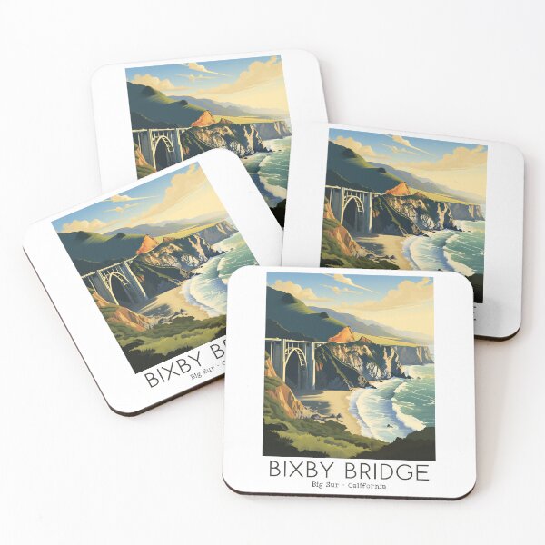 Item preview, A Vintage Travel Illustration of Big Sur - California - US designed and sold by GoodOldVintage.