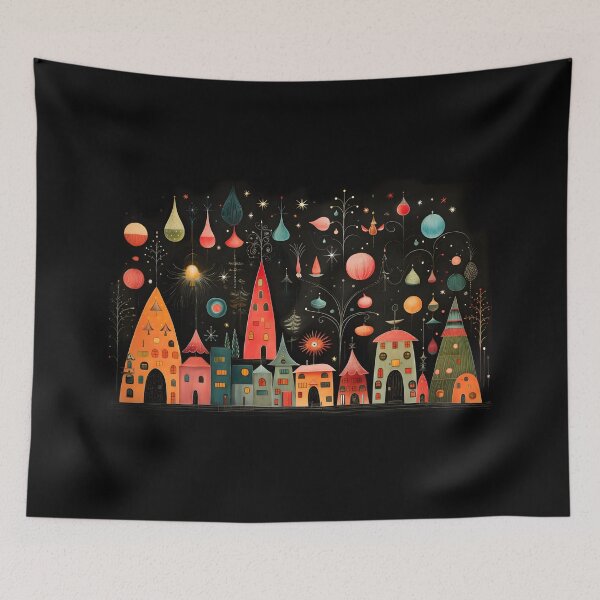 Item preview, Enchanting Festivity: Eclectic Elegance in Christmas Eve Artistry Generative AI designed and sold by OlfactoART Studio.