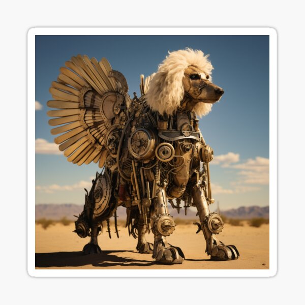 Artikel-Vorschau von Steampunk-Wüstenpudel, designt und verkauft von jennoco.