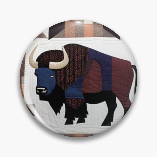 Item preview, Buffalo Patchwork quilt  designed and sold by Roxburylane.