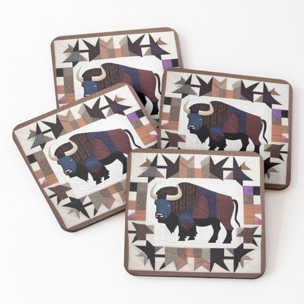 Item preview, Buffalo Patchwork quilt  designed and sold by Roxburylane.