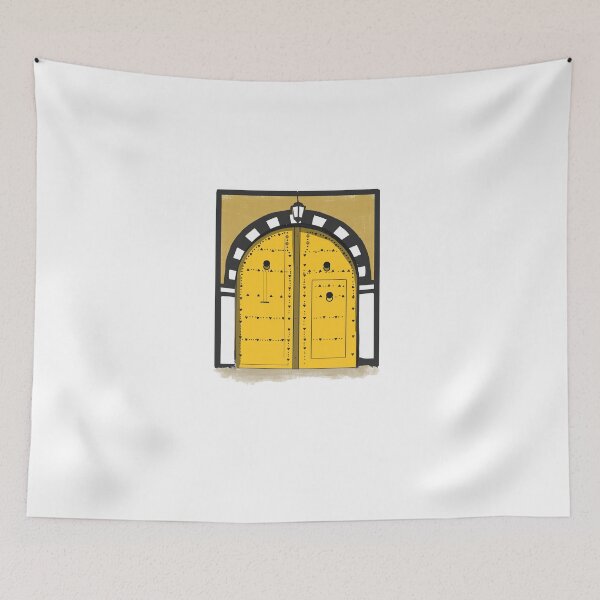Item preview, Captivating Elegance: Exploring the Beauty of Yellow Traditional Tunisian Doors designed and sold by Enjoy my  tea time.