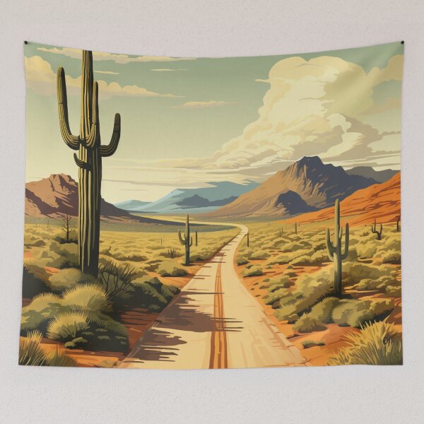 Item preview, A Vintage Travel Illustration of Tucson - Arizona - US  designed and sold by GoodOldVintage.