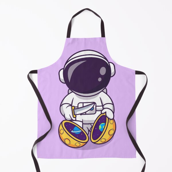 Item preview, Cute Astronaut Slashing Moon with Knife Cartoon Vector Icon designed and sold by hjian8219.