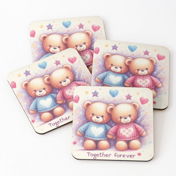 Item preview, Teddy bears together forever sticker designed and sold by carlarmes.