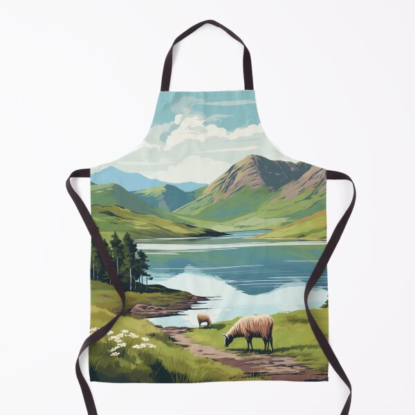 Item preview, A Vintage Travel Illustration of the Highlands - Scotland designed and sold by GoodOldVintage.