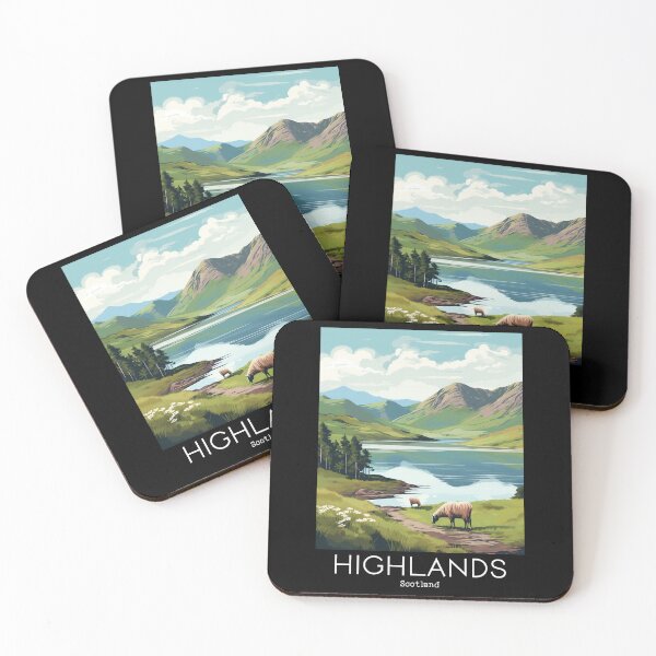 Item preview, A Vintage Travel Illustration of the Highlands - Scotland  designed and sold by GoodOldVintage.