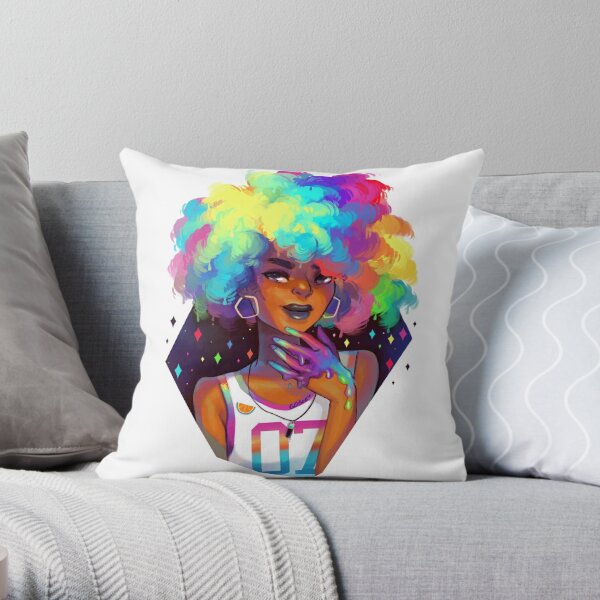 punk accessories Outfits Girl: Fearless Women-Punk Accessories Throw  Pillow, 18x18, Multicolor