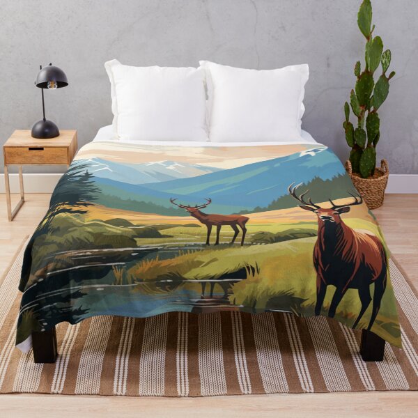 Item preview, A Vintage Travel Illustration of the Highlands - Scotland designed and sold by GoodOldVintage.