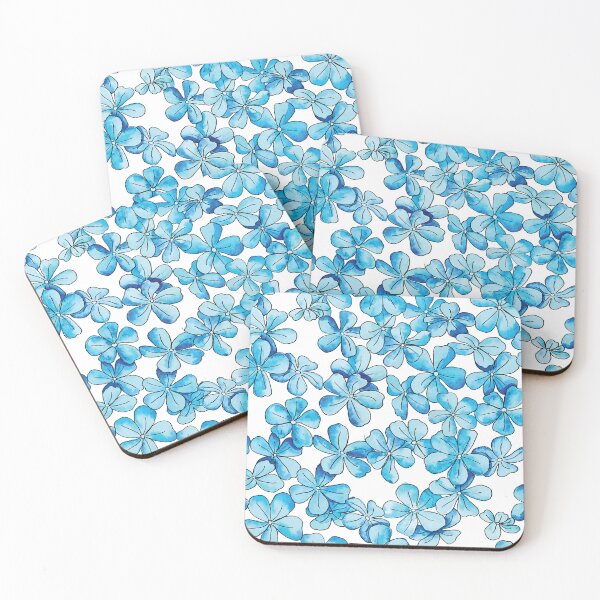 Item preview, Blue Flowers in Watercolors  designed and sold by HotPinkStudio.
