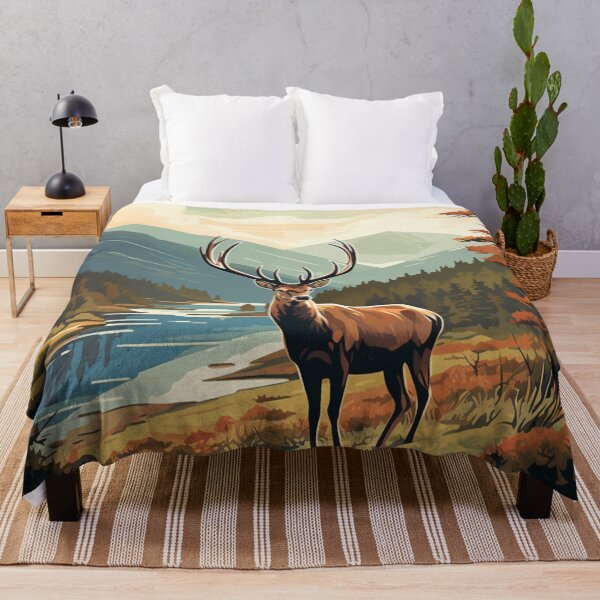 Item preview, A Vintage Travel Illustration of the Highlands - Scotland designed and sold by GoodOldVintage.
