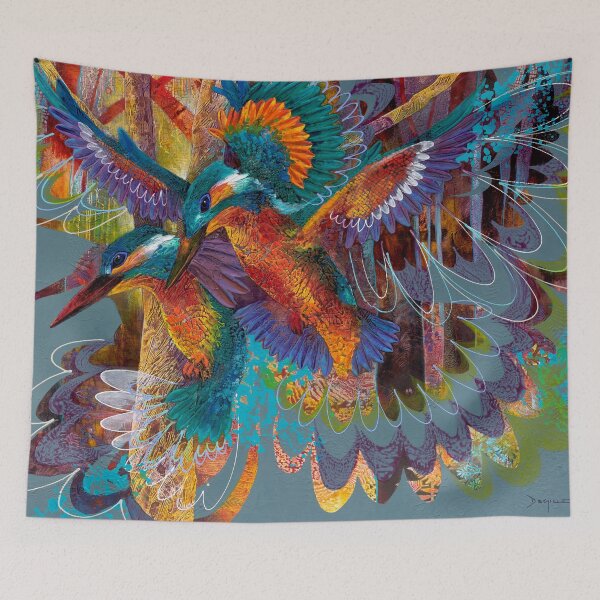 Item preview, Forest Kingfishers designed and sold by De Gillett Cox.
