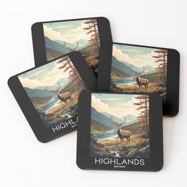 Item preview, A Vintage Travel Illustration of the Highlands - Scotland  designed and sold by GoodOldVintage.