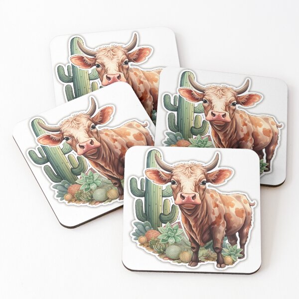 Artikelvorschau, Cows and Cactus entworfen und verkauft von Redbubblesassy.