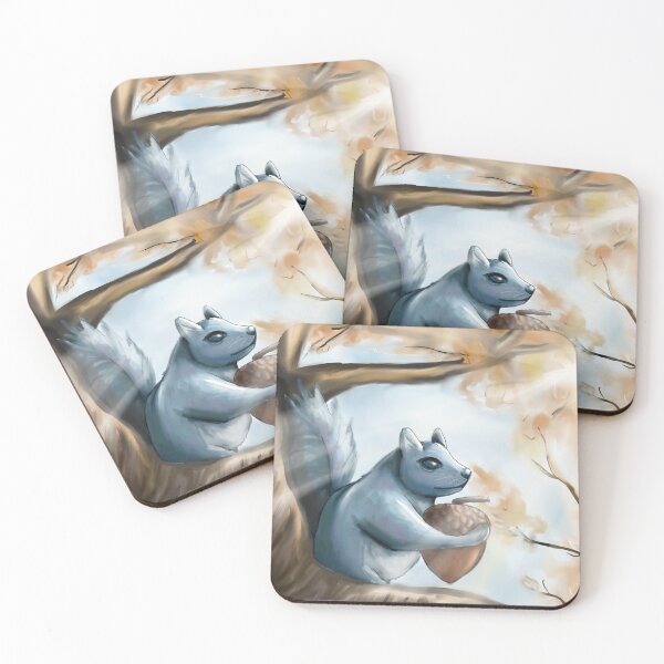 Item preview, Squirrel in the treetops with an acorn designed and sold by EllShal.