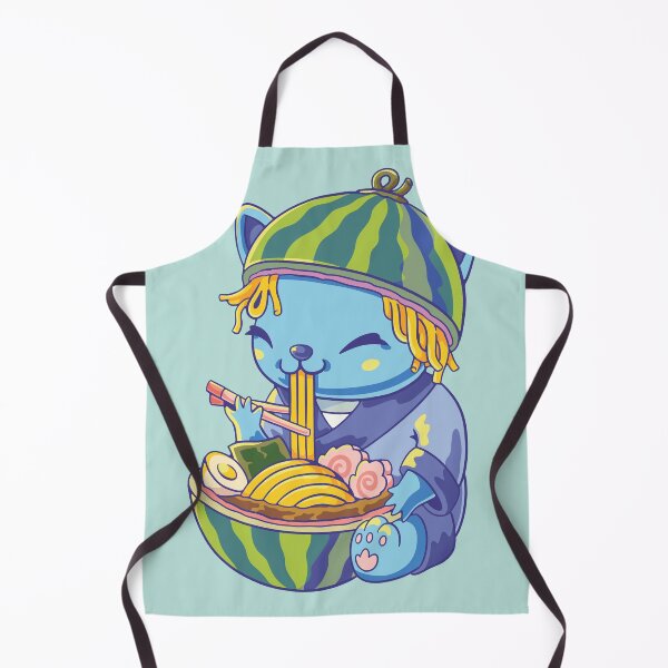 Item preview, Chibi cat eats ramen designed and sold by distressedkafe.