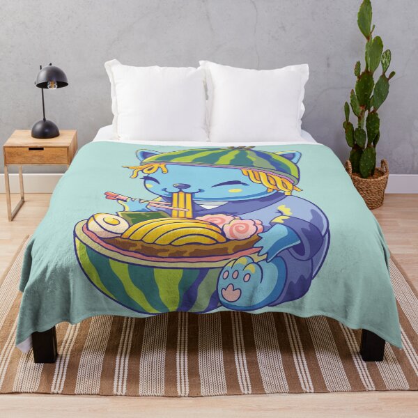 Item preview, Chibi cat eats ramen designed and sold by distressedkafe.