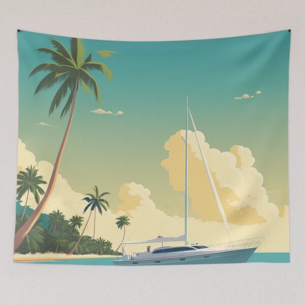 Item preview, A Vintage Travel Illustration of the Bahamas - Central America  designed and sold by GoodOldVintage.