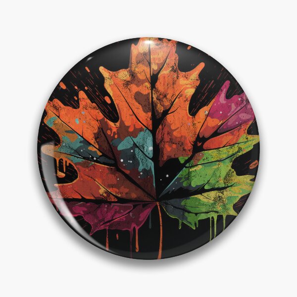 Item preview, A Vintage Distressed Boho Street Art Maple Leaf designed and sold by GVRDesign.