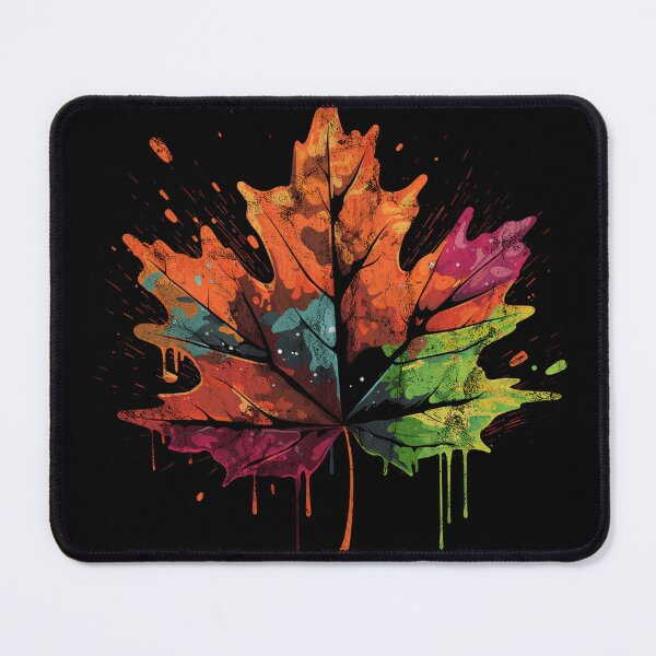 Item preview, A Vintage Distressed Boho Street Art Maple Leaf designed and sold by GVRDesign.