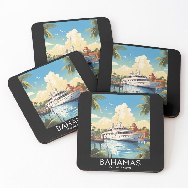 Item preview, A Vintage Travel Illustration of the Bahamas - Central America  designed and sold by GoodOldVintage.