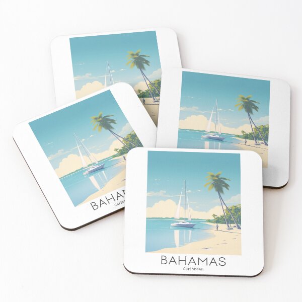 Item preview, A Vintage Travel Illustration of the Bahamas - Caribbean  designed and sold by GoodOldVintage.