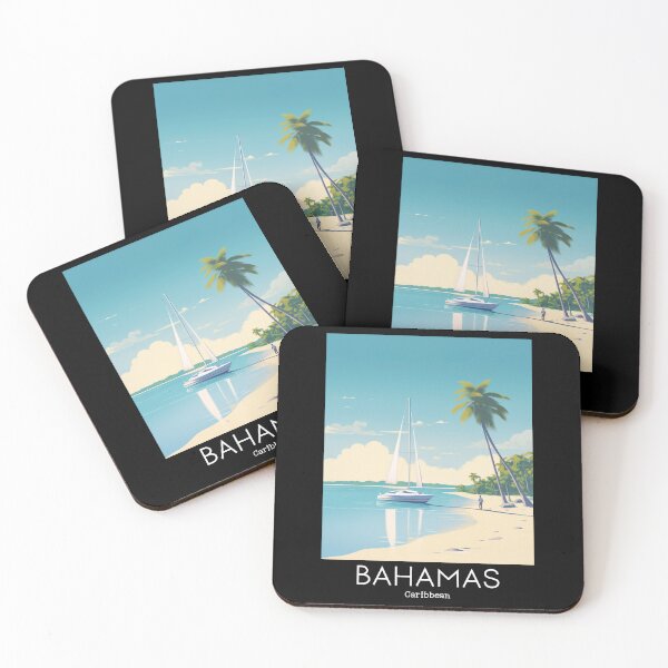 Item preview, A Vintage Travel Illustration of the Bahamas - Caribbean  designed and sold by GoodOldVintage.