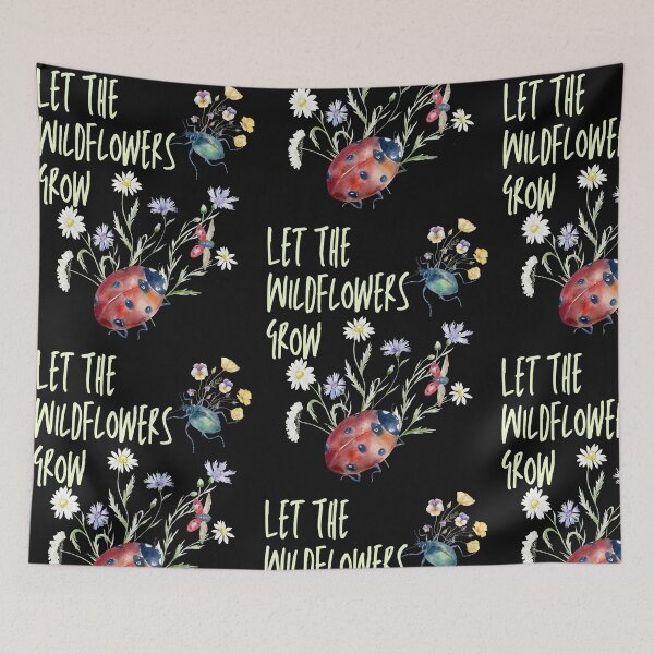 Item preview, Let The Wildflowers Grow Colorful Eco-Friendly Design designed and sold by EarthArtDesigns.