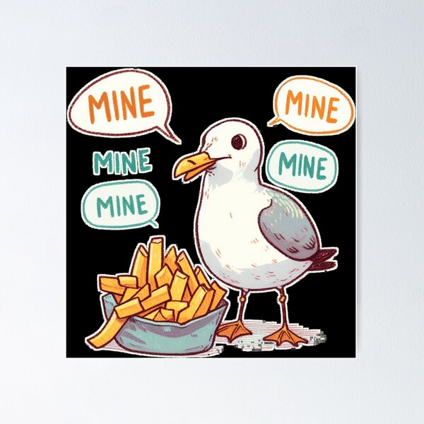 Aperçu de l'œuvre MOUETTES ET FRITES créée et vendue par carlarmes.
