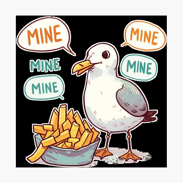 Aperçu de l'œuvre MOUETTES ET FRITES créée et vendue par carlarmes.