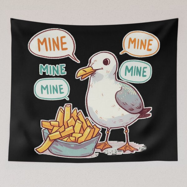 Aperçu de l'œuvre MOUETTES ET FRITES créée et vendue par carlarmes.