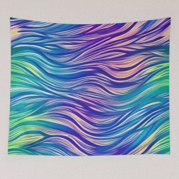 Item preview, Abstract Colorful Wavy Pattern designed and sold by calibrit.