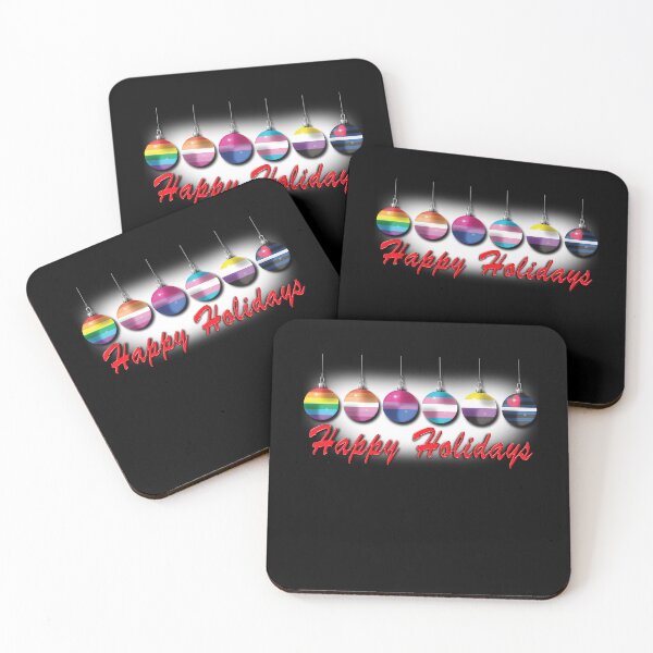 Item preview, Happy Holidays LGBTQIA Plus Leather Pride designed and sold by TheirChoice.