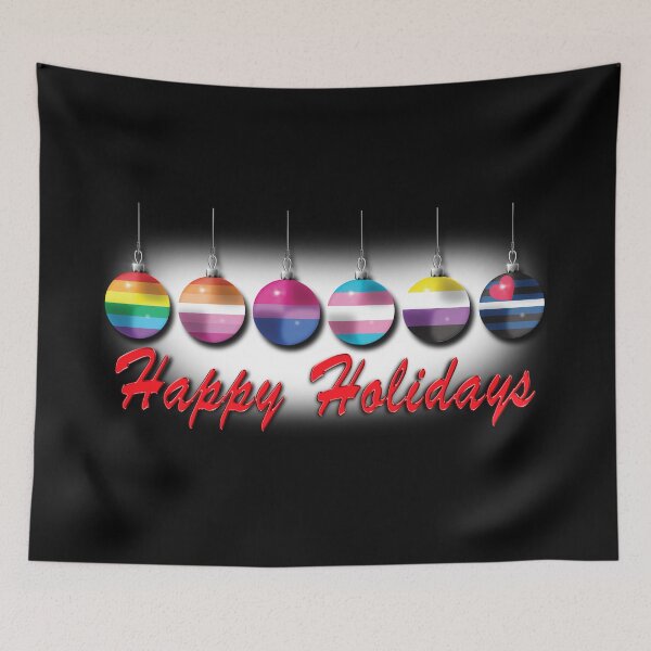 Item preview, Happy Holidays LGBTQIA Plus Leather Pride designed and sold by TheirChoice.