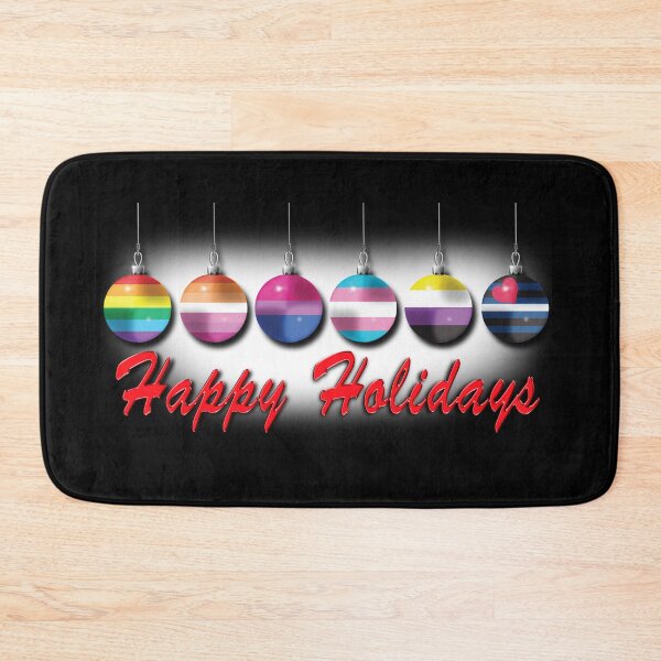 Item preview, Happy Holidays LGBTQIA Plus Leather Pride designed and sold by TheirChoice.