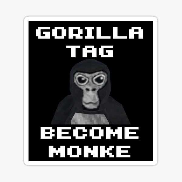 Creepy Scary Gorilla Tag Ghost Sticker for Sale by ContTraders