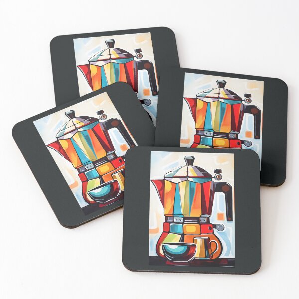 Item preview, Italian MOKA Infusion: Vibrant Fauvist Coffee Artistry in Every Sip designed and sold by OlfactoART Studio.