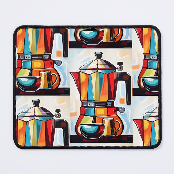 Item preview, Italian MOKA Infusion: Vibrant Fauvist Coffee Artistry in Every Sip designed and sold by OlfactoART Studio.