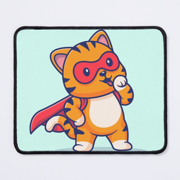 Item preview, Cute Cat Super Hero Cartoon Vector Icon Illustration designed and sold by hjian8219.
