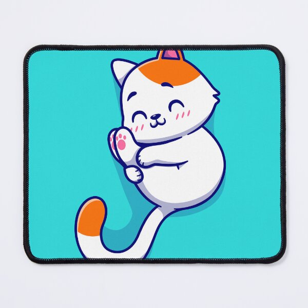 Item preview, Cute Cat Playing with Paw Cartoon Vector Icon Illustration designed and sold by hjian8219.