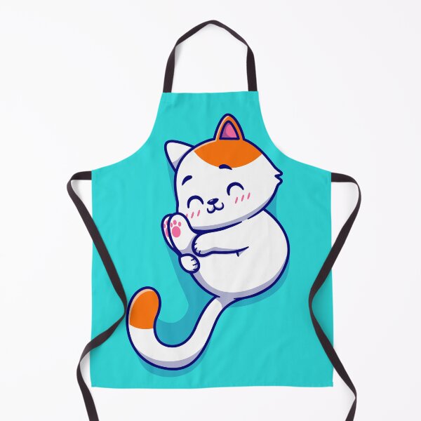 Item preview, Cute Cat Playing with Paw Cartoon Vector Icon Illustration designed and sold by hjian8219.