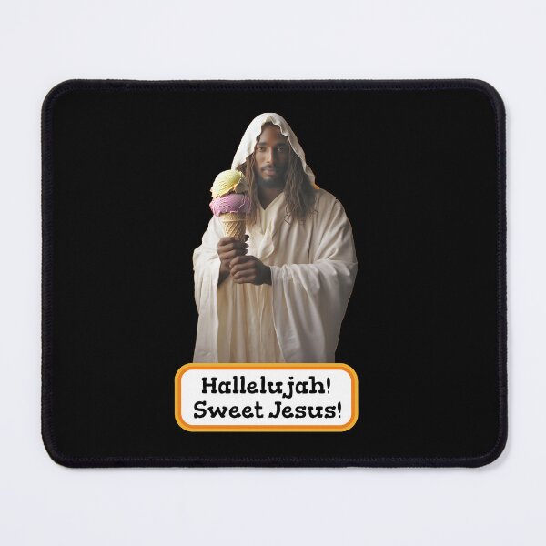 Item preview, Sweet Jesus with Ice Cream designed and sold by Cuckoorico.