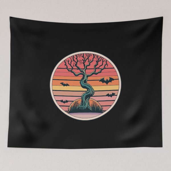 Item preview, spooky halloween tree designed and sold by PrimeInk.