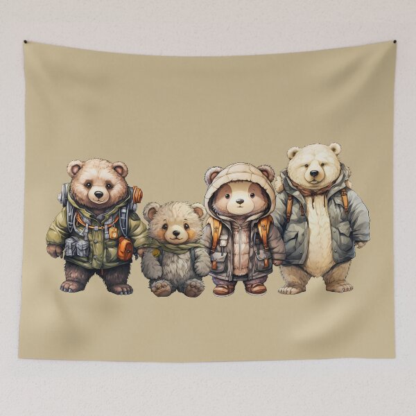 Item preview, Four Teddy Bears designed and sold by SteadyRolling.