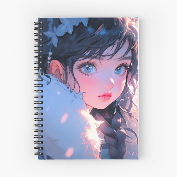 Item preview, Adorable Blue Winter Anime Girl designed and sold by bubblegoth.
