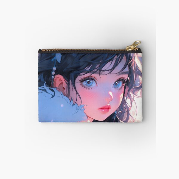 Item preview, Adorable Blue Winter Anime Girl designed and sold by bubblegoth.