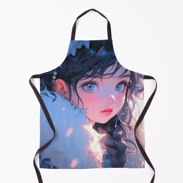 Item preview, Adorable Blue Winter Anime Girl designed and sold by bubblegoth.