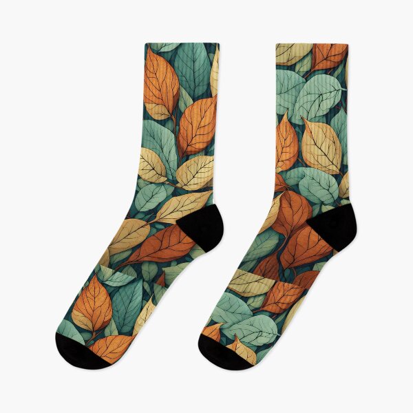 Item preview, Calm tone leaf pattern designed and sold by MoonsideGallery.