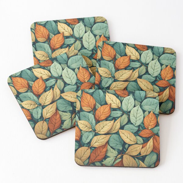 Item preview, Calm tone leaf pattern designed and sold by MoonsideGallery.