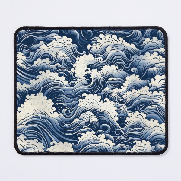 Item preview, Japanese style pattern: foaming waves motif designed and sold by Onigokko.